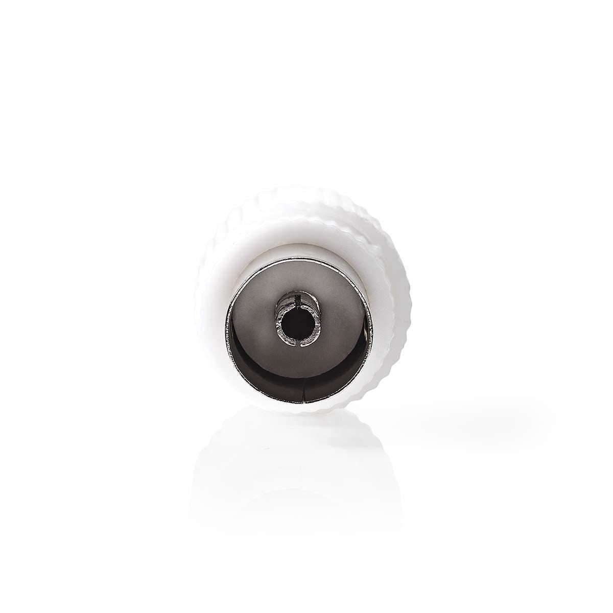 Nedis IEC (Coax) Connector | Straight | Female | Nickel Plated | 75 Ohm | Screw | Cable input diameter: 7.0 mm | Metal / PVC | White | 2 pcs | Envelope
