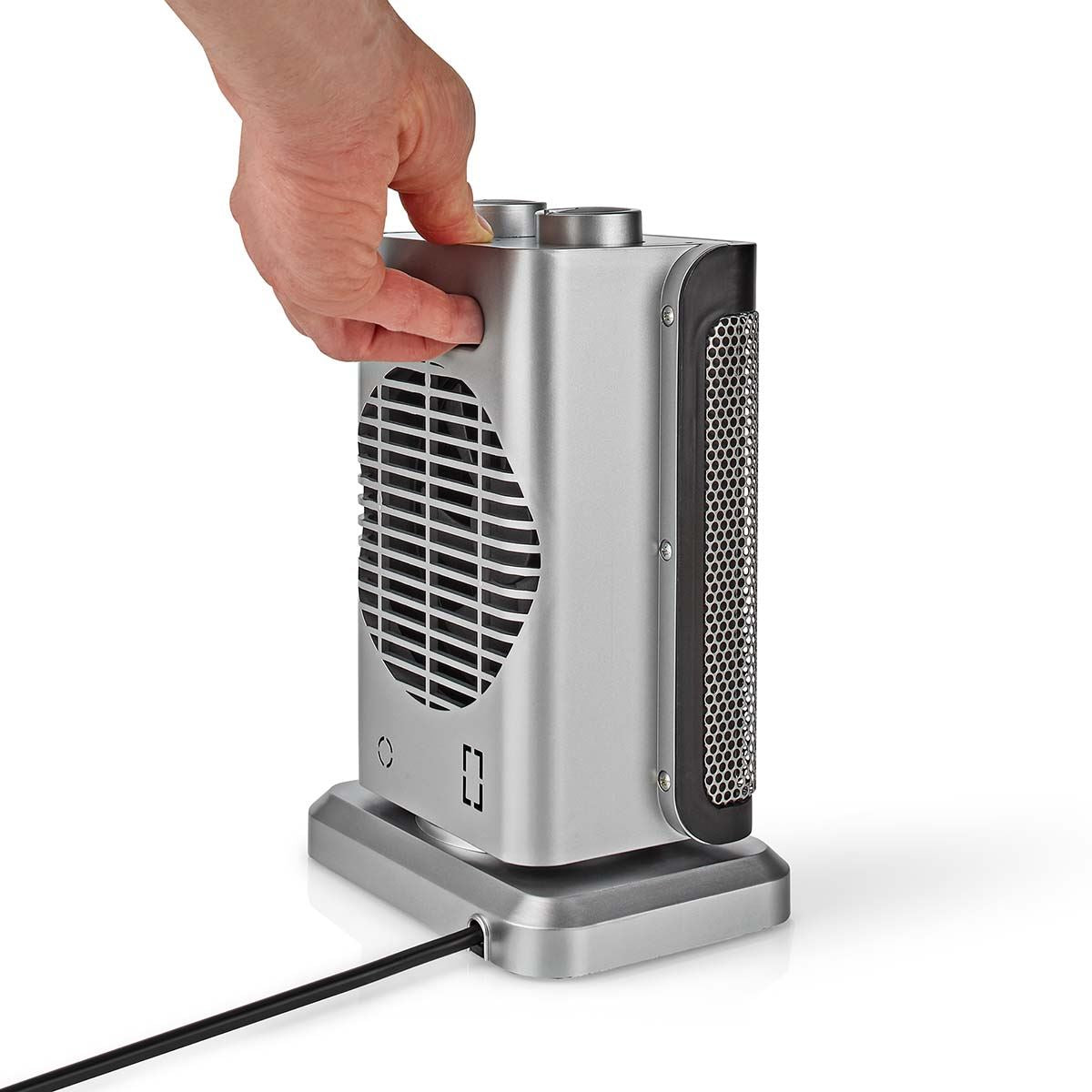 Nedis Ceramic PTC Fan Heater | 1000 / 1500 W | 2 Heat Modes | Adjustable thermostat | Rotates automatically | Overheating protection | Fall over protection