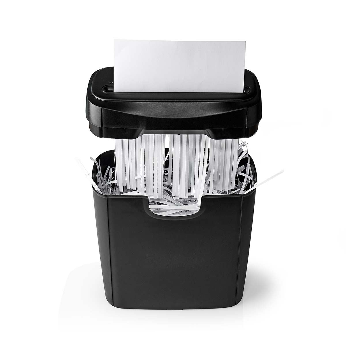 Nedis Paper Shredder | Strip Cut | 6x A4 pages | 10 l | Safety standard: DIN 2 | 190 W | Black