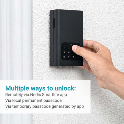 Nedis SmartLife Key Box | Key Safe | Bluetooth® | Outdoor | Key Lock | IPX5 | Black