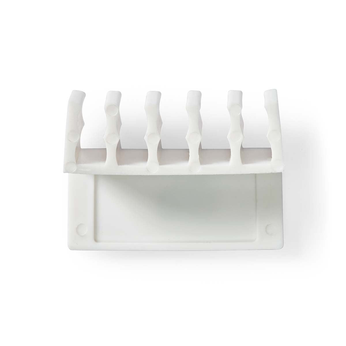 Nedis CMGC21052WT | Cable Management | Cable Clip | Click and Go | 2 pcs | Number of slots: 5 Slots | Maximum cable thickness: 7.1 mm | Polypropylene | White