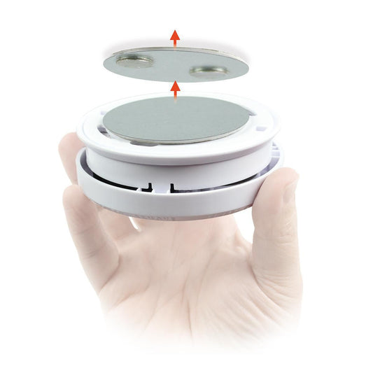 Nedis Detector Mount | Diameter: 39.4 mm | Magnetic | Adhesive Tape | Silver