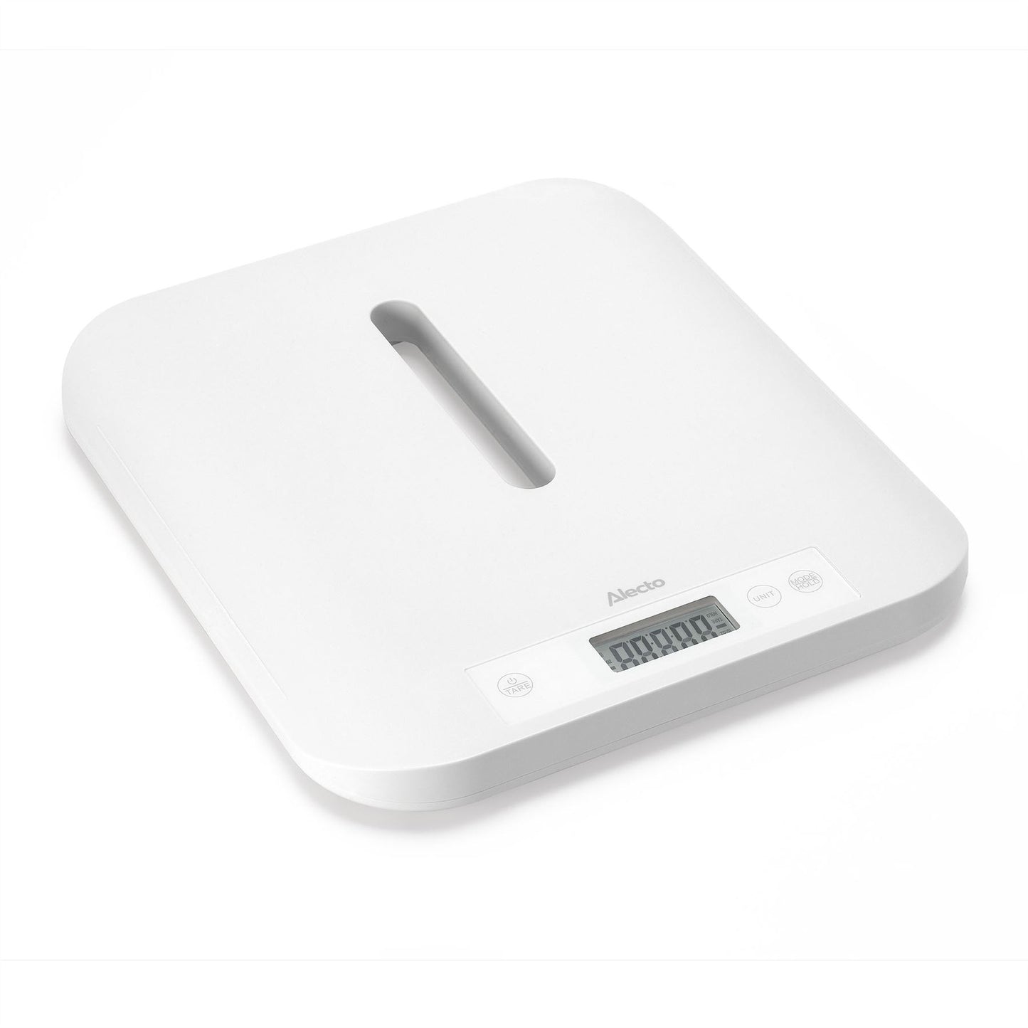 Alecto BC70 Digital Baby Weighing Scales, Personal Scale and Pet Scale in one - Up to 150 kg with Removable Weighing Surface - White