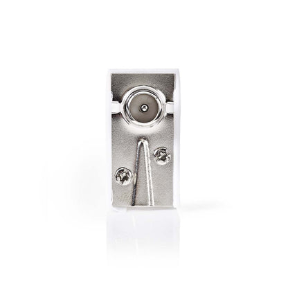 Nedis IEC (Coax) Connector | Angled | Male | Nickel Plated | 75 Ohm | Screw | Cable input diameter: 7.0 mm | Metal / PVC | White | 2 pcs | Box