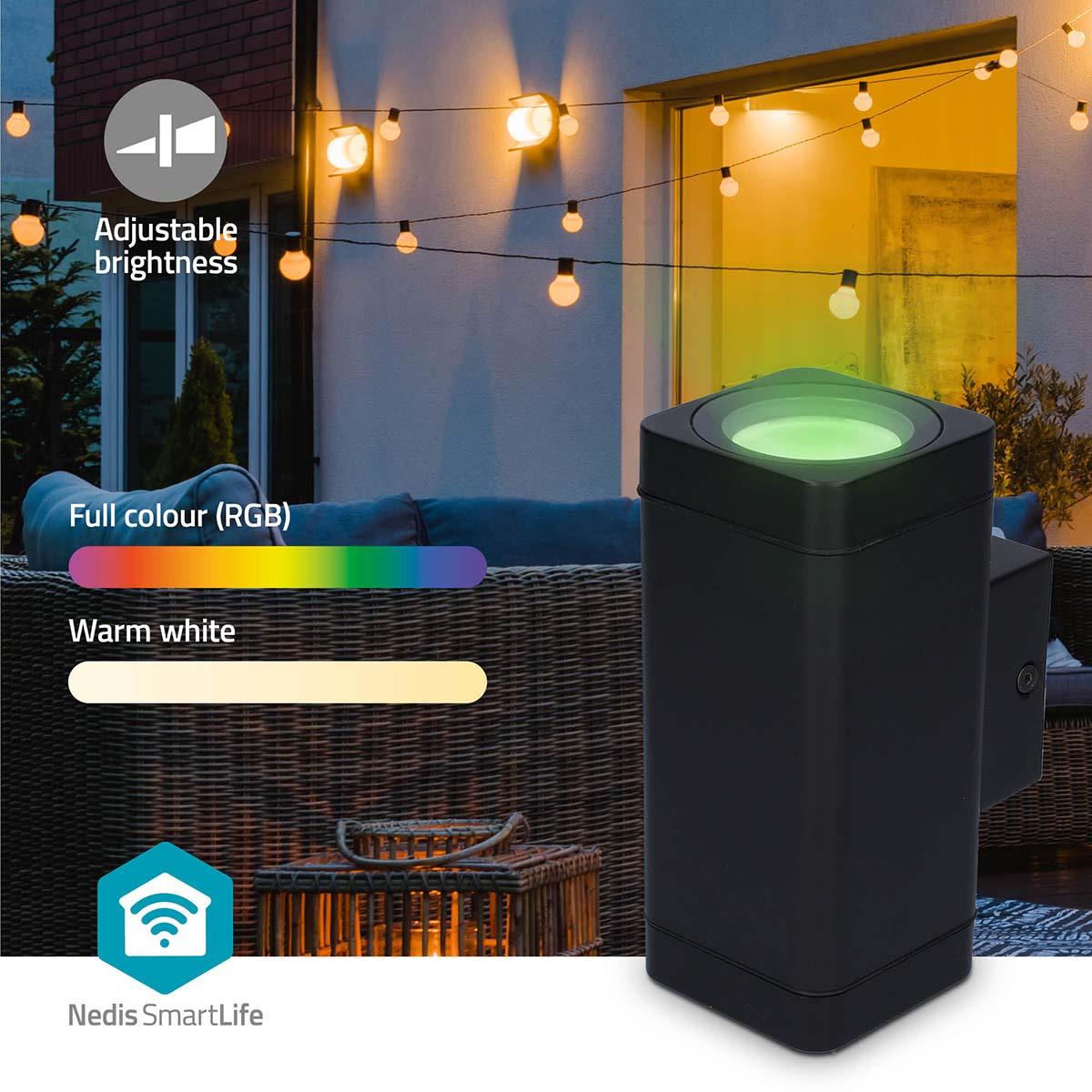 Nedis Smartlife Outdoor Light | 760 lm | Bluetooth® | 8.5 W | Warm to Cool White | 2700 - 6500 K | ABS | Android™ / IOS