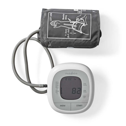 Nedis Blood Pressure Monitor | Arm | Backlight LCD Display | 22 - 42 cm | Memory slots: 60 | White
