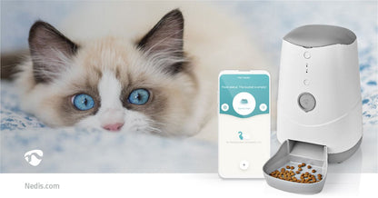 Nedis SmartLife Pet Food Dispenser | Automatic Dog and Cat Feeder | Wi-Fi | 3.7 l | Android™ / IOS