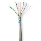 Nedis Network Cable Roll | CAT6 | Stranded | F/UTP | CCA | 305.0 m | Indoor | Round | PVC | Grey | Pull Box