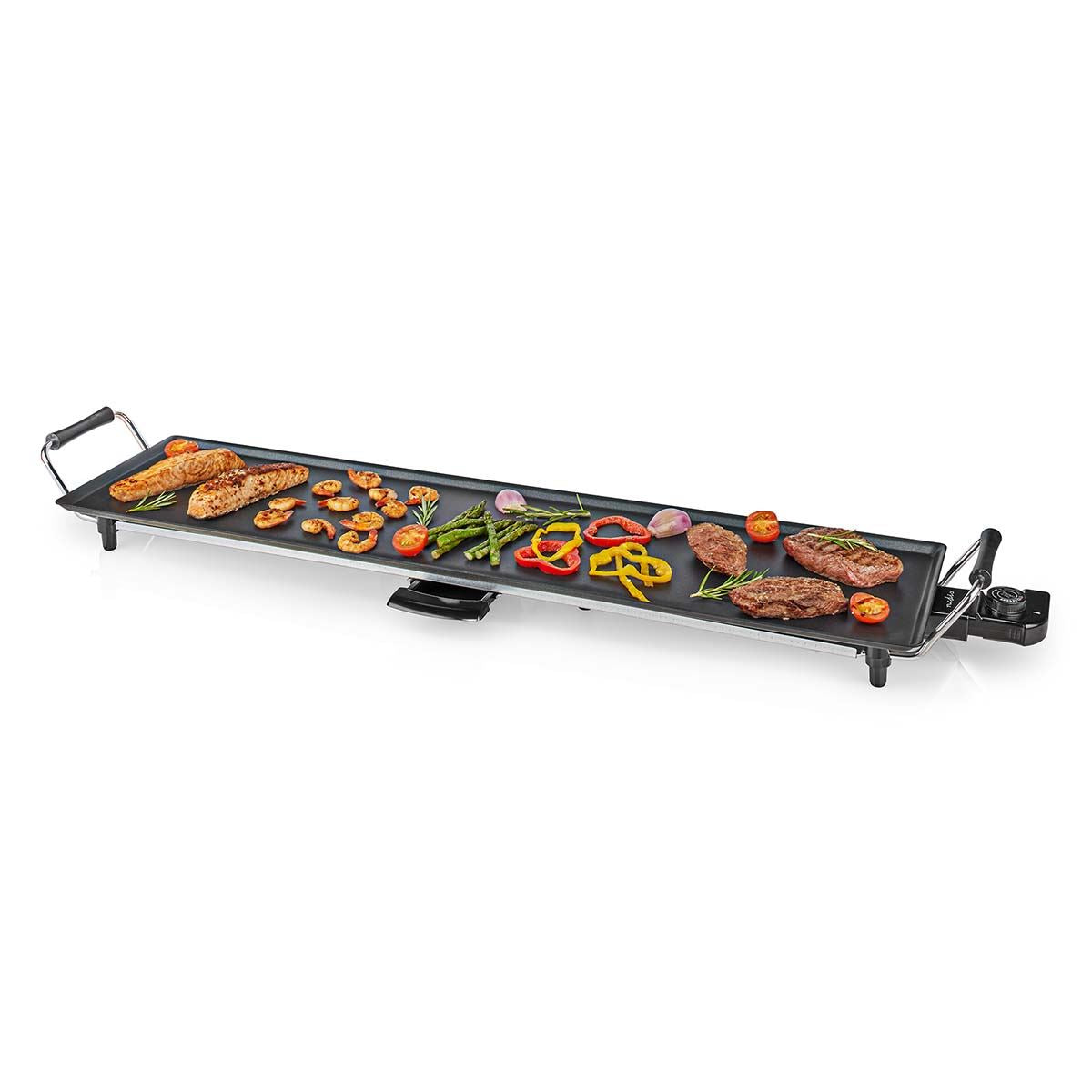 Nedis Teppanyaki Table Grill | Baking surface ( l x w ): 90 x 23 cm | 5 Heat Settings