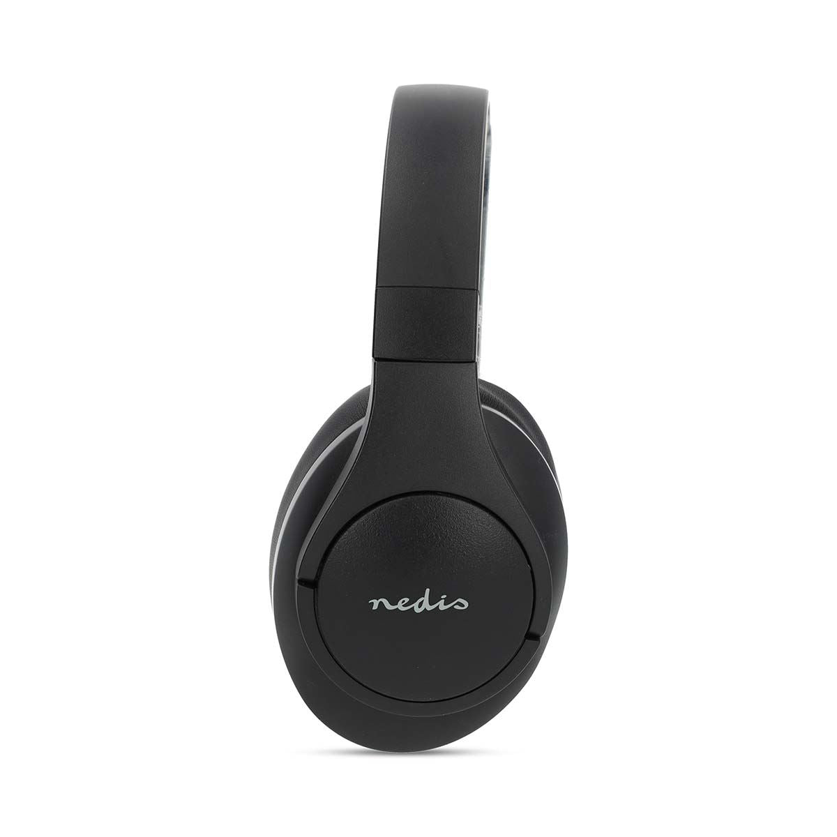 Nedis Wireless Over-Ear Headphones | Maximum battery play time: 28 hrs | Built-in microphone | Press Control | Hybrid (ENC + ANC) | Voice control support | Volume control | Black