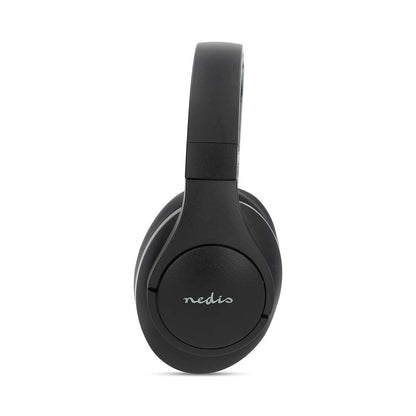 Nedis Wireless Over-Ear Headphones | Maximum battery play time: 28 hrs | Built-in microphone | Press Control | Hybrid (ENC + ANC) | Voice control support | Volume control | Black