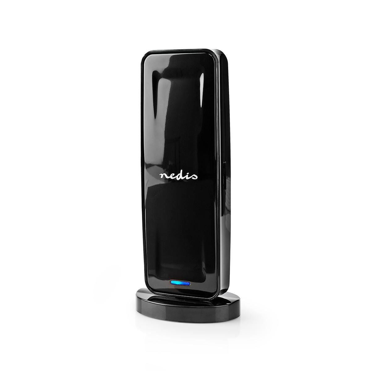 Nedis Indoor HDTV Antenna | Active | FM / UHF / VHF | Reception range: 0-15 km | LTE700 | Gain: 28 dB | ABS | Black