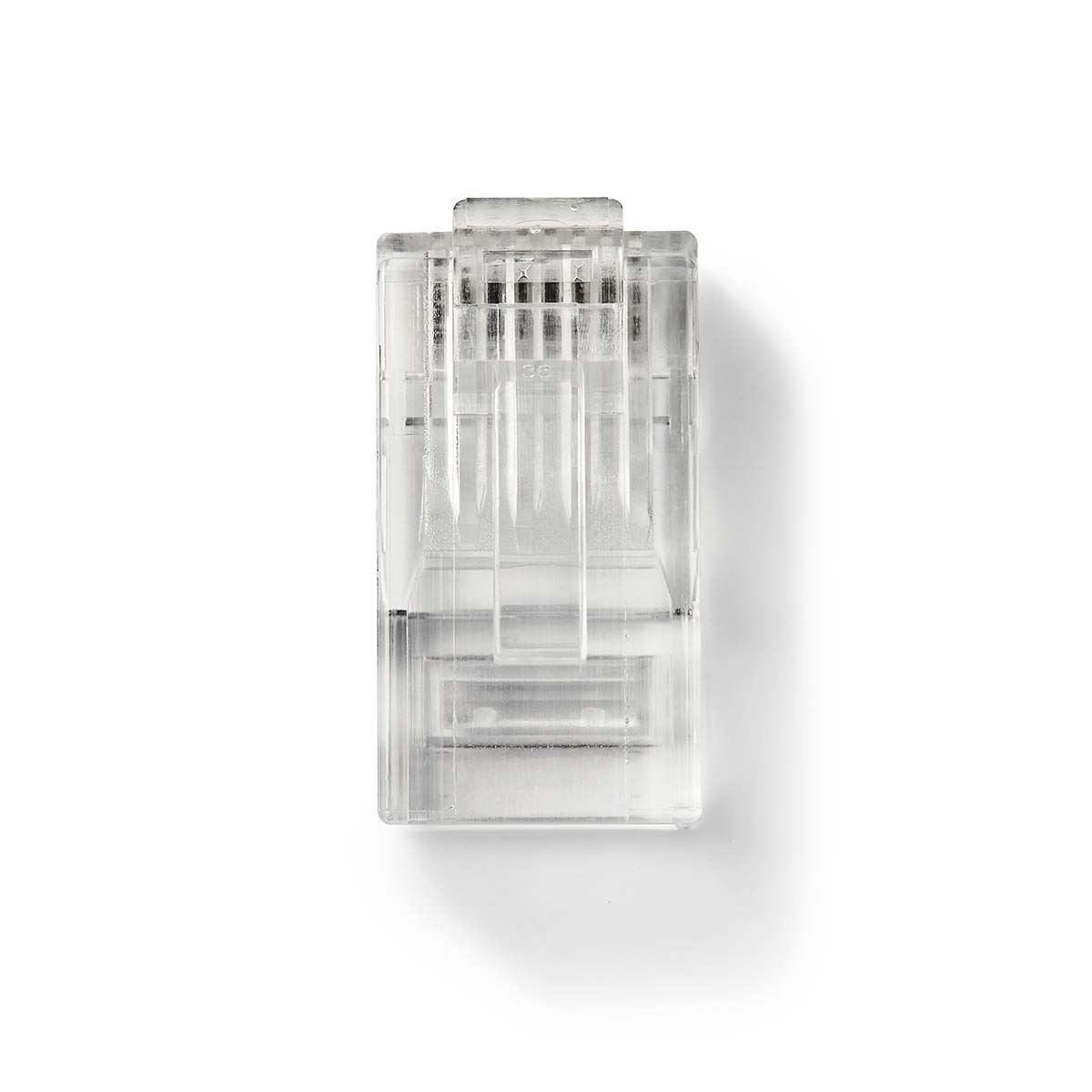 Nedis RJ45 Connector | Male | Solid UTP CAT6 | Straight | Gold Plated | 10 pcs | PVC | Transparent | Box