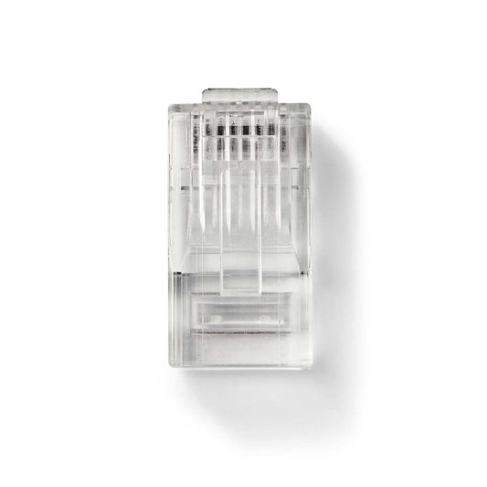 Nedis RJ45 Connector | Male | Solid UTP CAT6 | Straight | Gold Plated | 10 pcs | PVC | Transparent | Box