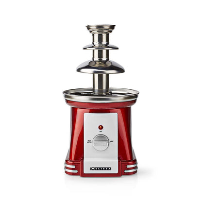 MELISSA Chocolate Fontain | 90 W | 32cm height | 3 Tiers | Red / White