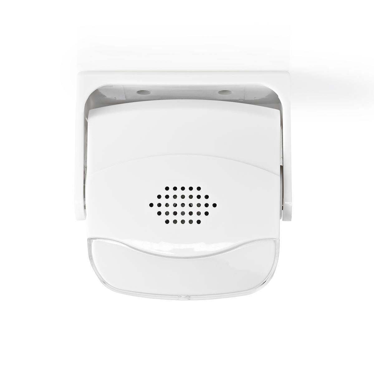 Nedis Motion Detection Alarm | Battery Powered | 3x AAA/LR03 | 80 dB | Detector range: 1.10 m | Detector angle: 10 ° | Ceiling / Wall | White