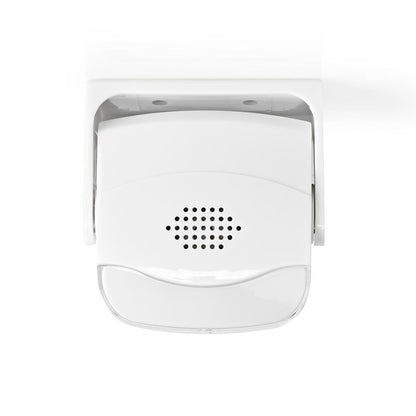 Nedis Motion Detection Alarm | Battery Powered | 3x AAA/LR03 | 80 dB | Detector range: 1.10 m | Detector angle: 10 ° | Ceiling / Wall | White