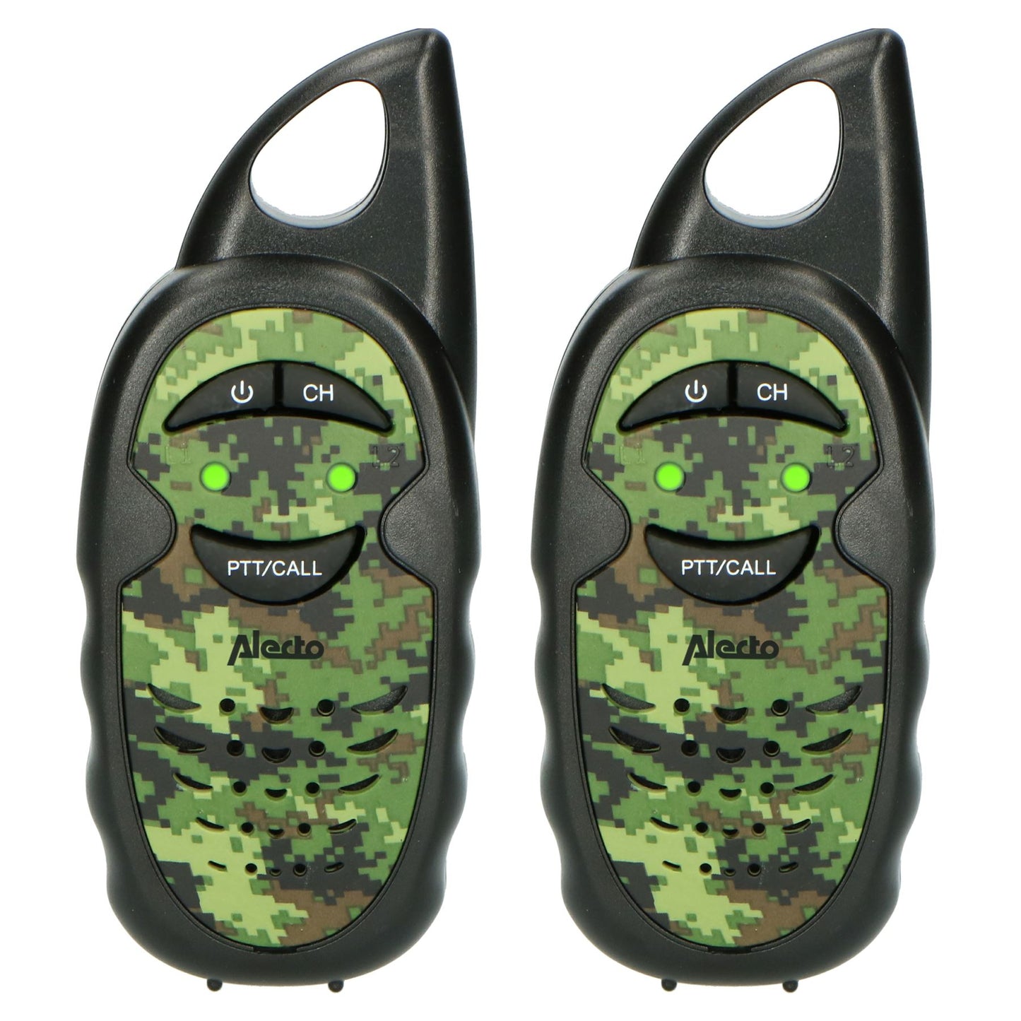 Alecto Walkie-Talkie Set | 2 Handsets | Up to 3 km | Frequency channels: 3 | PTT | up to 3 Hours | Camouflage