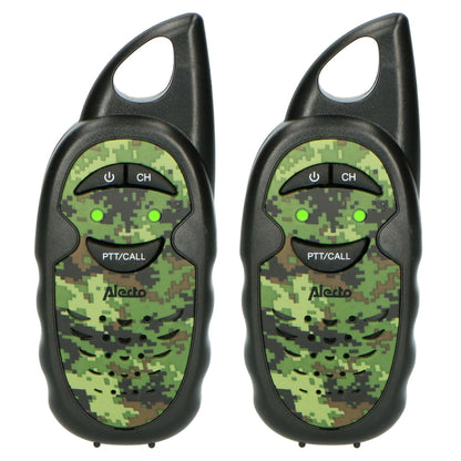 Alecto Walkie-Talkie Set | 2 Handsets | Up to 3 km | Frequency channels: 3 | PTT | up to 3 Hours | Camouflage