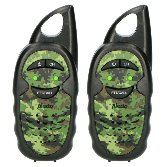 Alecto Walkie-Talkie Set | 2 Handsets | Up to 3 km | Frequency channels: 3 | PTT | up to 3 Hours | Camouflage