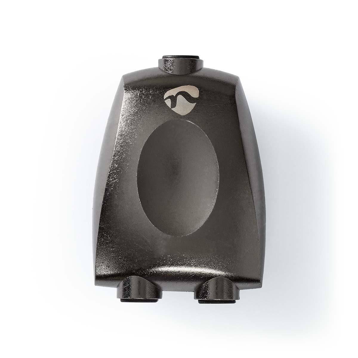 Nedis CATB25940GY | TosLink Adapter | TosLink Female | 2x TosLink Female | Splitter | Aluminium | Gun Metal Grey | 1 pcs | Box