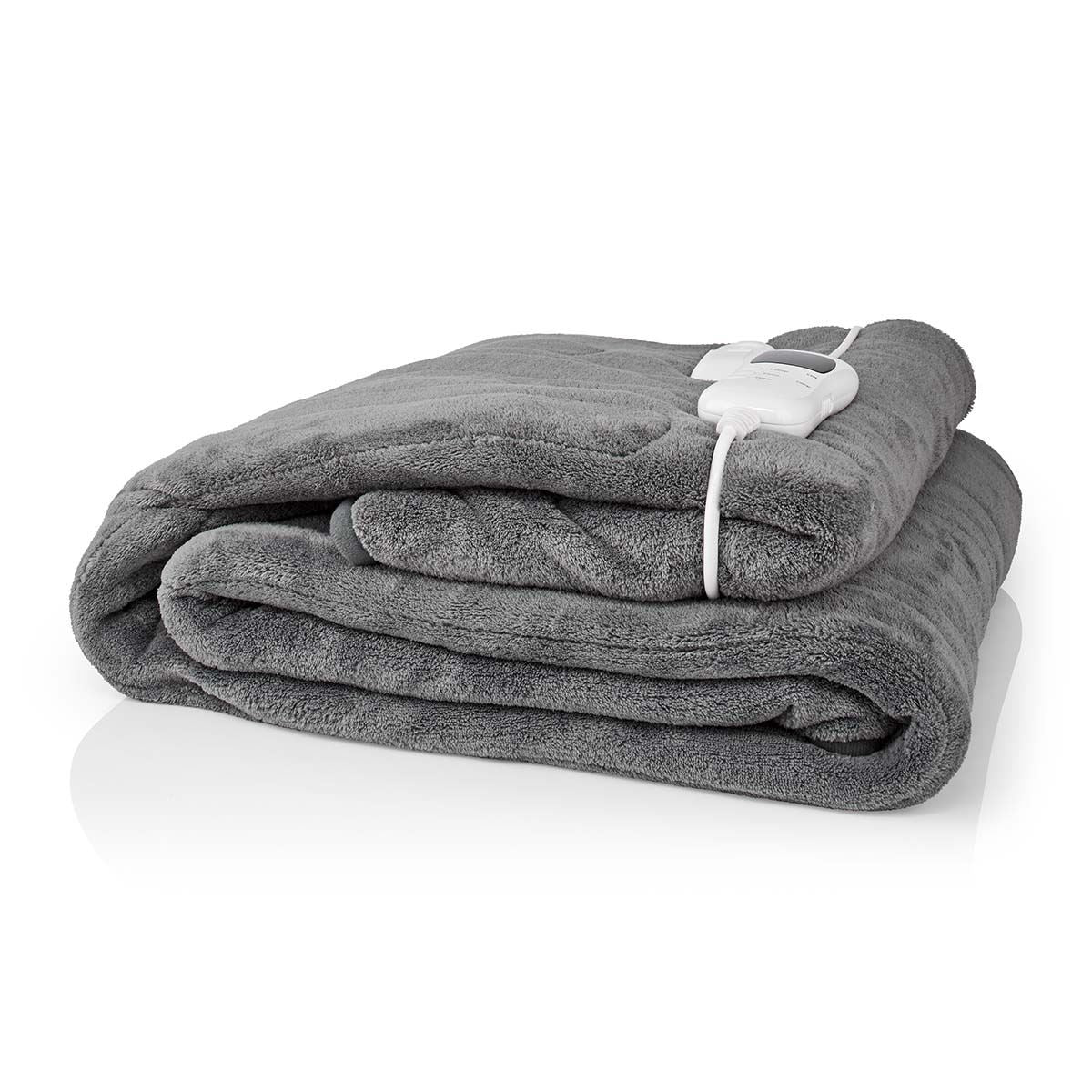 Nedis Electric Blanket | Overblanket | 1 Person | 200 x 180 cm | 9 Heat Settings | Washable | Overheating protection | Digital control | Fleece