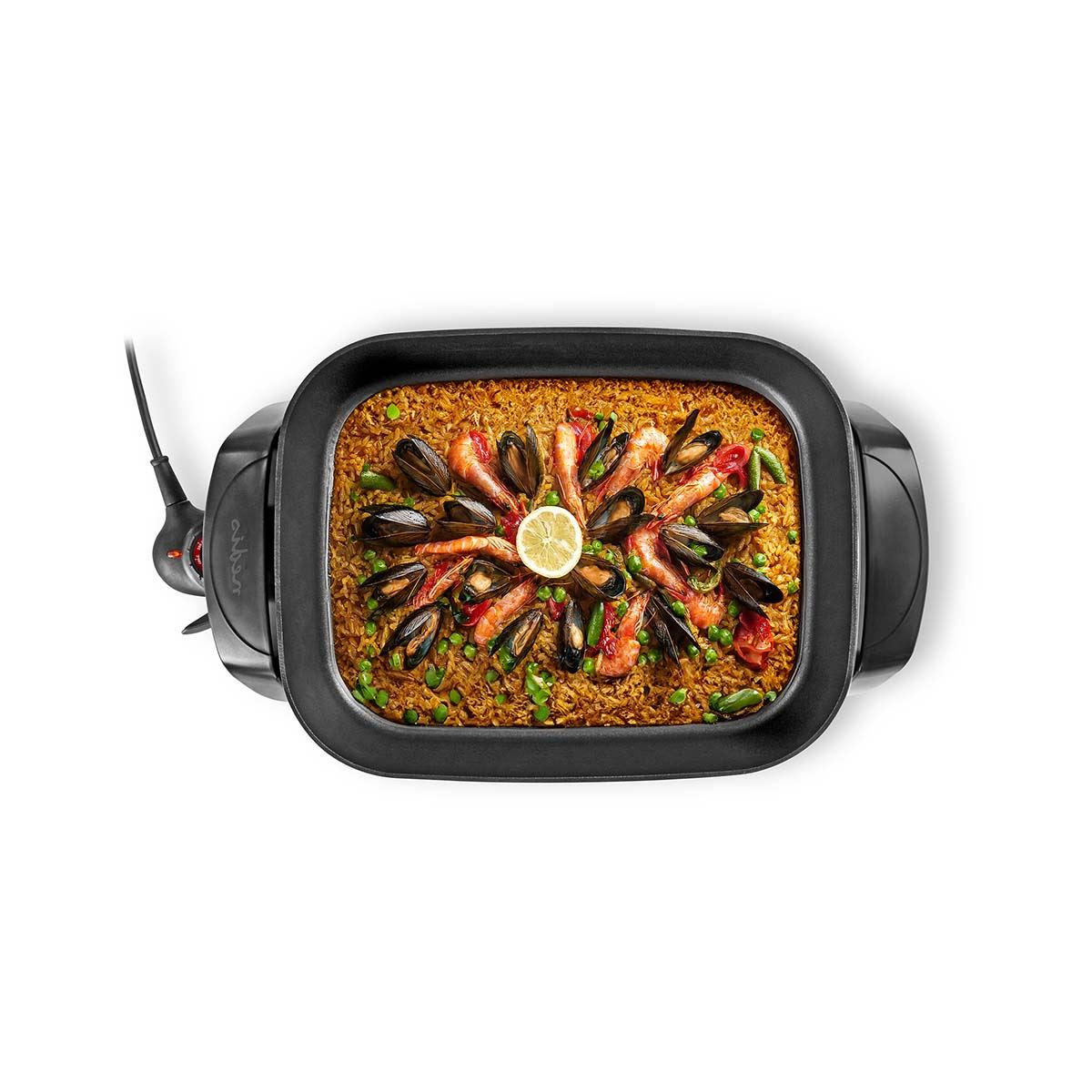 Nedis Electric Skillet Pan | 40 cm | Thick-cast Aluminium Body