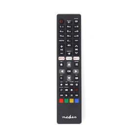 Nedis Replacement Remote Control | Suitable for: Philips | Preprogrammed | 1 Device | Amazon Prime / Netflix Button / Rakuten TV Button / Smart Hub Button | Infrared | Black |  HS01973