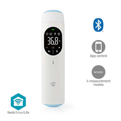 Nedis SmartLife Infrared Thermometer | LED Display | Ear / Forehead | White