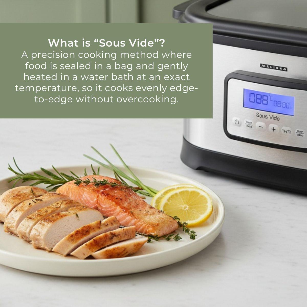 MELISSA Sous Vide with LCD Timer | 6L | 520W | Black / Stainless Steel