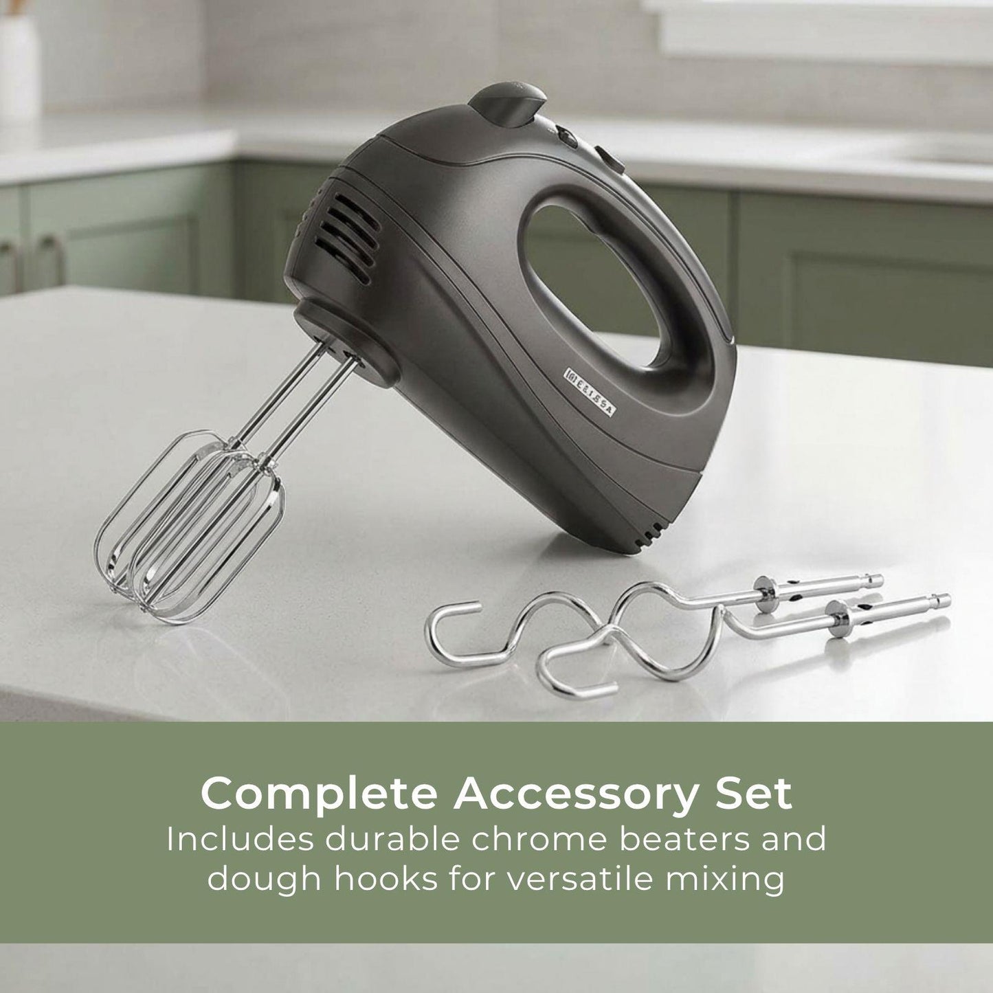 MELISSA Hand Mixer | 5 Speeds with Turbo | 300 Watt | Black