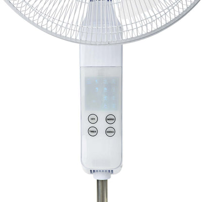 Nedis SmartLife Fan | Wi-Fi | 400 mm | Adjustable height | Rotates automatically | 3-Speed | Timer | Remote control | Android™ / IOS | White