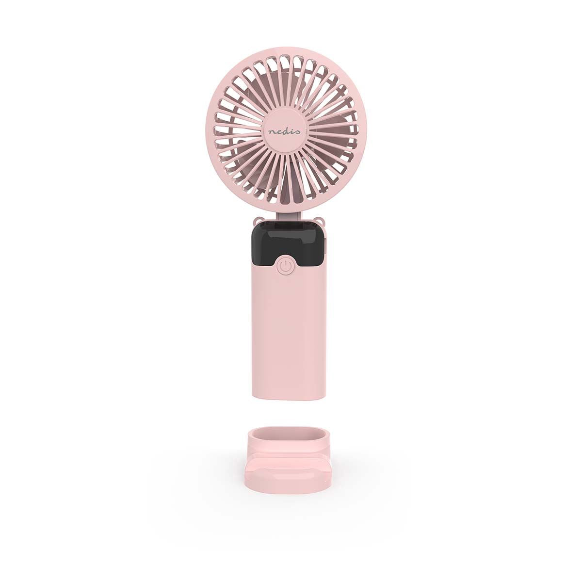 Nedis FNHH3BOX3 | Hand Fan | 90 mm | 6-Speed Settings | 6 Units incuding Display | Pink