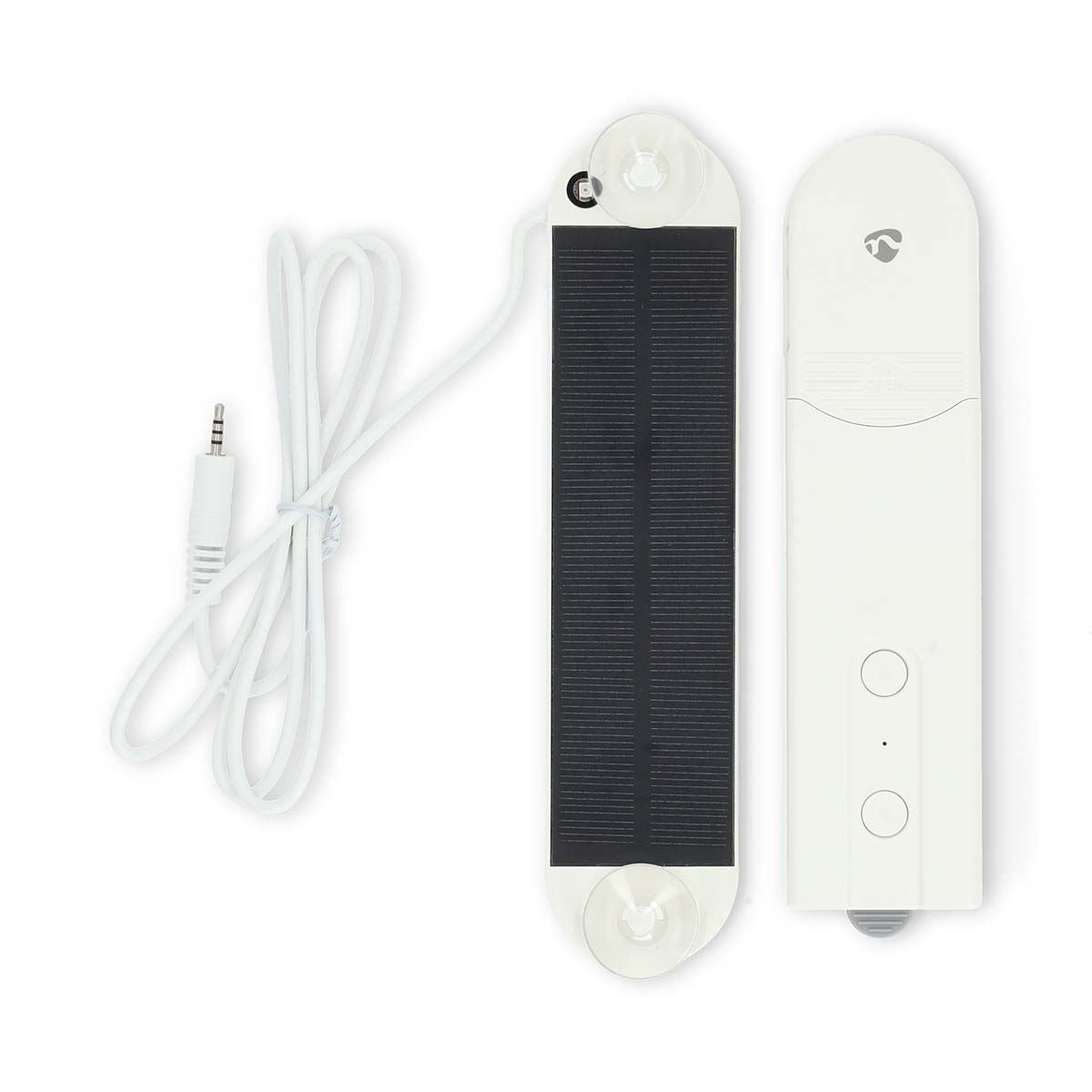 Nedis SmartLife Curtain Robot | Cable System | Panel curtains / Roller blinds / Roman blinds | Mains Powered / Solar Powered | 2000 mAh | Bluetooth® | White