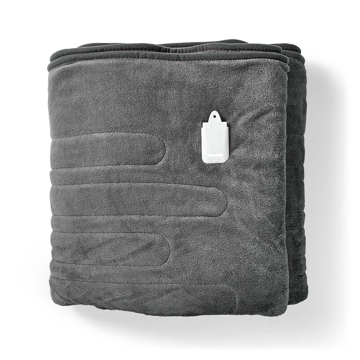 Nedis Electric Blanket | Overblanket | 1 Person | 200 x 180 cm | 9 Heat Settings | Washable | Overheating protection | Digital control | Fleece