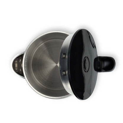 Nedis Electric Kettle | 1.7 l | Plastic | Black | 50,60,70,80,90,100 °C | Temperature indicator | Rotatable 360 degrees | Concealed heating element | Strix® controller | Boil-dry protection