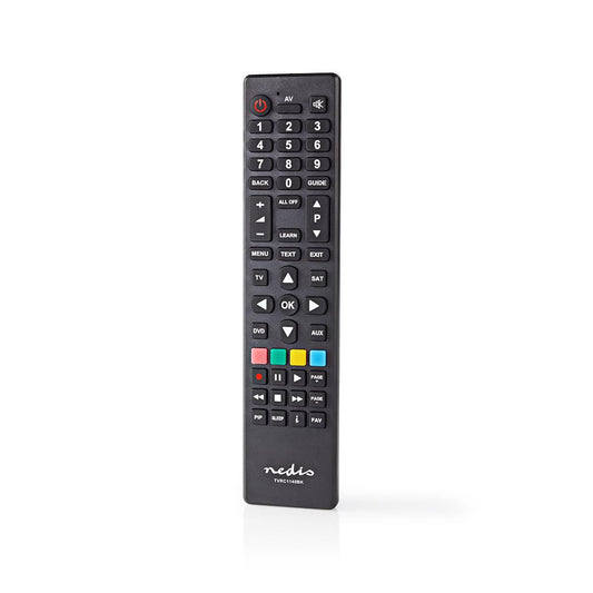 Nedis Universal Remote Control | Programmable | 4 Devices | Clear Lay-out | Infrared | Black