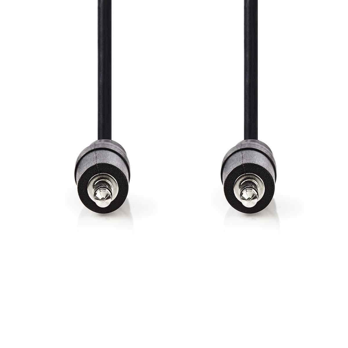 Nedis CAGB22000BK05 | Stereo Audio Cable | 3.5 mm Male | 3.5 mm Male | Nickel Plated | 0.50 m | Round | Black | Blister