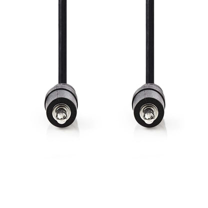 Nedis CAGB22000BK05 | Stereo Audio Cable | 3.5 mm Male | 3.5 mm Male | Nickel Plated | 0.50 m | Round | Black | Blister