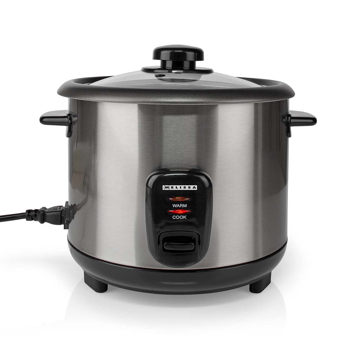 MELISSA Rice Cooker | 1.5 l | 500 W | Non stick coating | Removable bowl | Steamer Basket | Keep-warm function | Auto shut-off