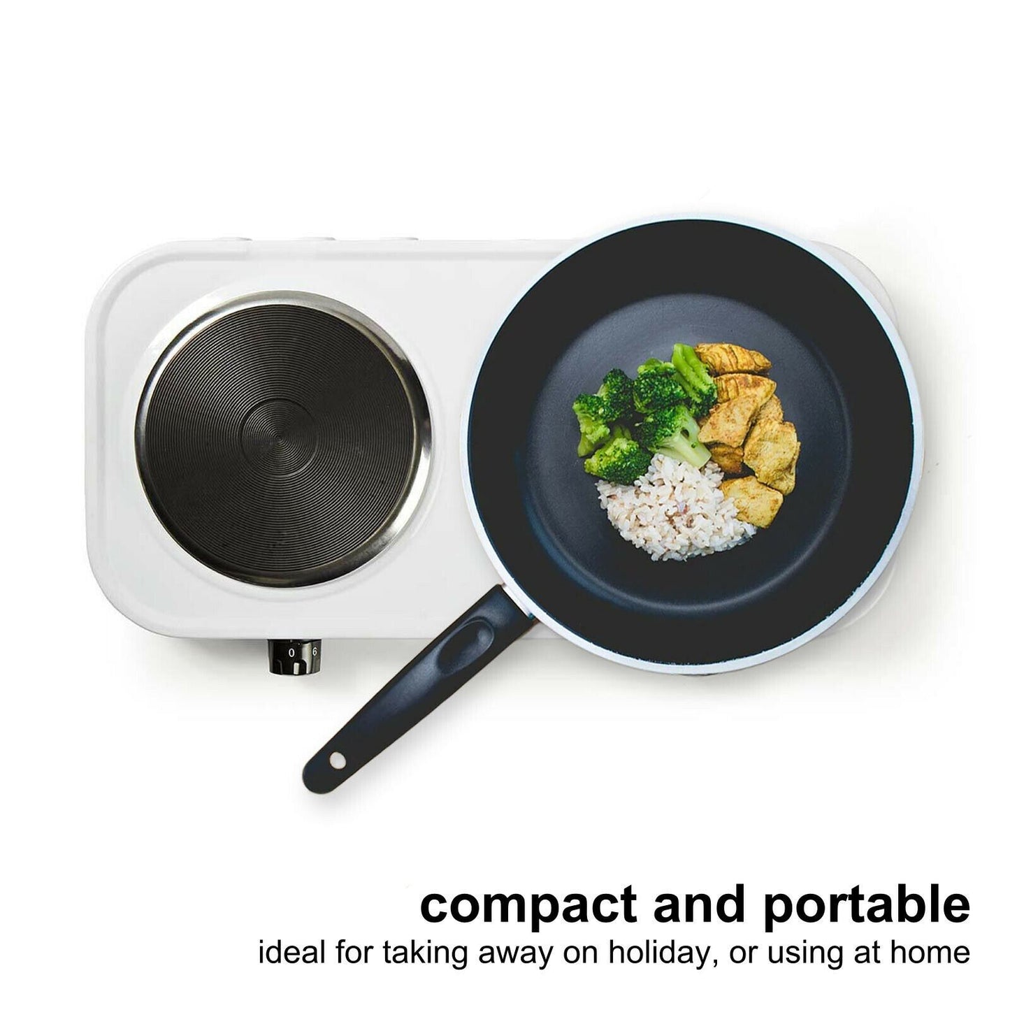 Nedis Electric Cooking Plates | Cooking zones: 2 | 2000 W | Overheating protection | White