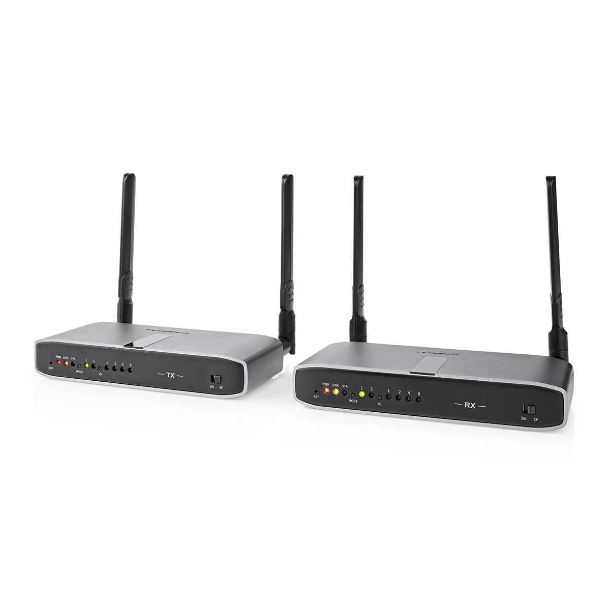 Nedis Wireless HDMI™ Transmitter | Wi-Fi | 5.15 - 5.85 MHz | 100.0 m (line of sight) | Maximum resolution: Full HD 1080p | 6.75 Gbps | IR Return function | ABS | Anthracite