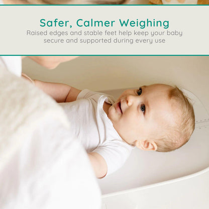 Alecto BC70 Digital Baby Weighing Scales, Personal Scale and Pet Scale in one - Up to 150 kg with Removable Weighing Surface - White