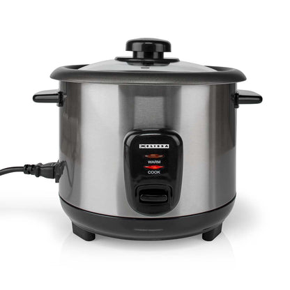 MELISSA Rice Cooker | 1.0 l | 400 W | Non stick coating | Removable bowl | Steamer Basket | Keep-warm function | Auto shut-off