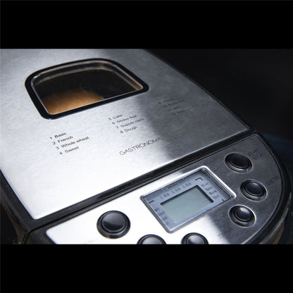 Gastronoma 18260001 | Automatic Bread Maker | 12 Digital Preset Programs | Time | LCD Screen | Black