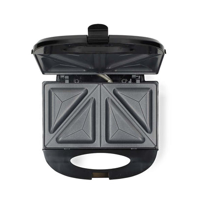 MELISSA 16240112 | Sandwich Maker | 750 W | Sandwich plates | Automatic temperature control | Non-stick Coating | Black