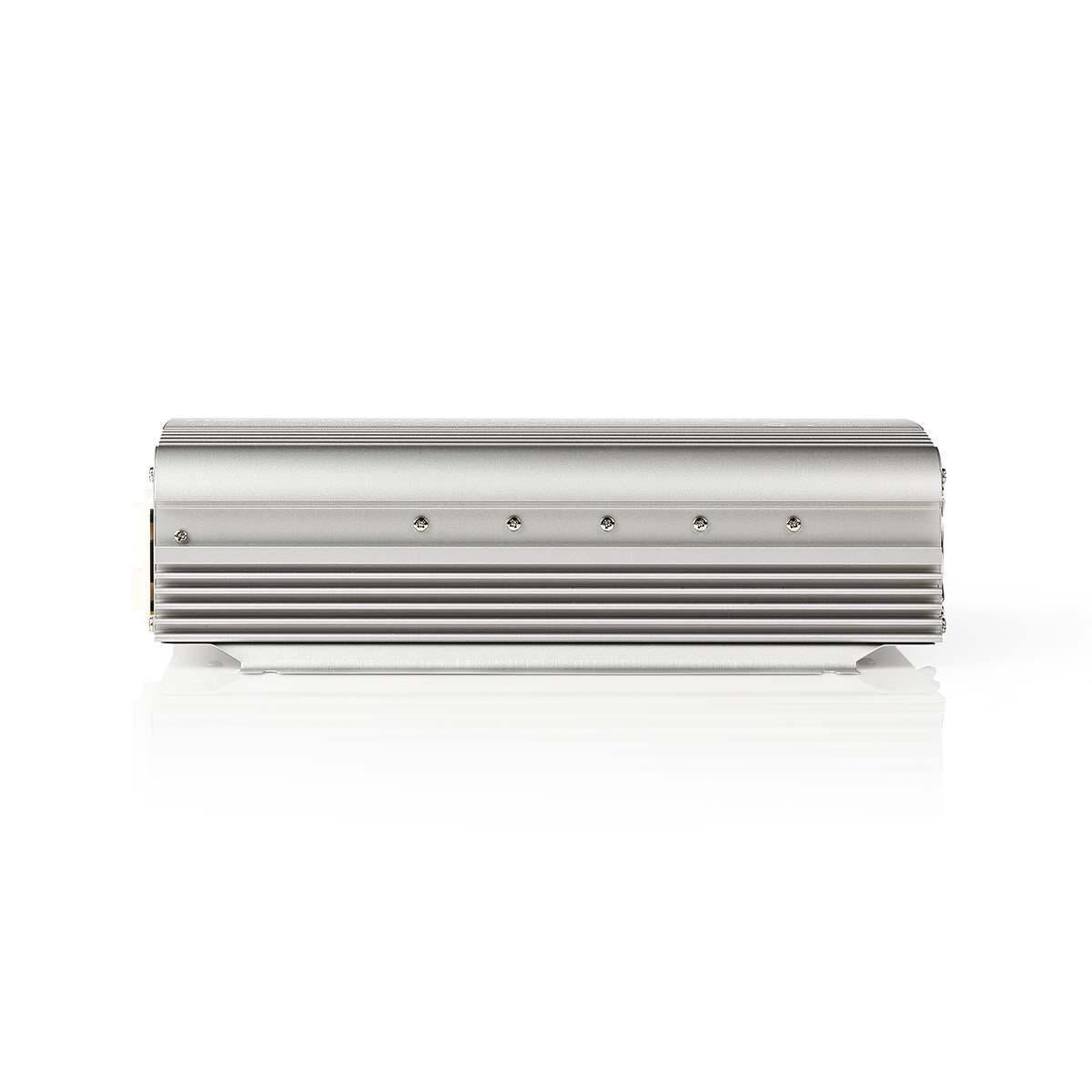 Nedis Power Inverter Modified Sine Wave | Input voltage: 24 V DC | Device power output connection(s): Type F (CEE 7/3) | 230 V AC 50 Hz | 1000 W | Peak power output: 2400 W | Battery Clamps | Silver