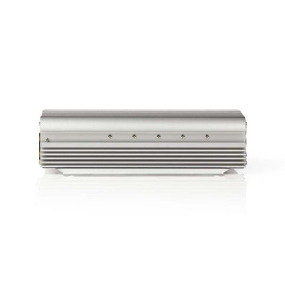 Nedis Power Inverter Modified Sine Wave | Input voltage: 24 V DC | Device power output connection(s): Type F (CEE 7/3) | 230 V AC 50 Hz | 1000 W | Peak power output: 2400 W | Battery Clamps | Silver