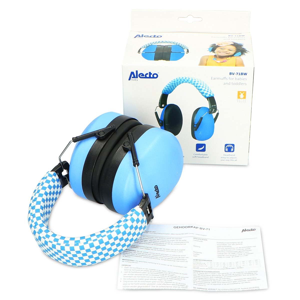 Alecto BV-71BW | Earmuff Noise Suppressors | Sensory Overload Protection | for kids Blue