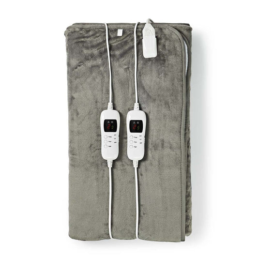 Nedis Electric Blanket | Underblanket | 2 Persons | 160 x 140 cm | 9 Heat Settings | Washable | Overheating protection | Digital control | Fleece / Polyester